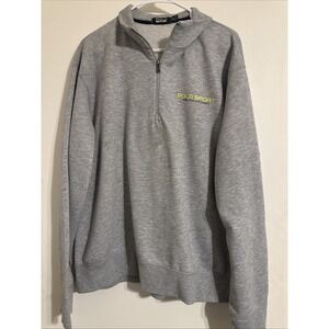 Ralph Lauren Polo Sport Mens 1/4 Zip Gray Pullover Size XL